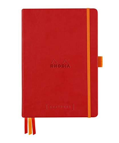 Carnet pointillés Rhodia Goalbook A5 avec papier Clairefontaine 90g anti-bavure