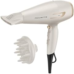 Rowenta Pro Power+, Asciugacapelli con Motore AC Robusto e Professionale di Lunga Durata, Concentratore 6mm, Diffusore di Volume per Ampia Varietà di Pieghe, Tecnologia Ionica, CV7243