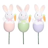 Pics à œufs de Pâques, décoration festive – Couronne de printemps | Pour maison, bureau, a...