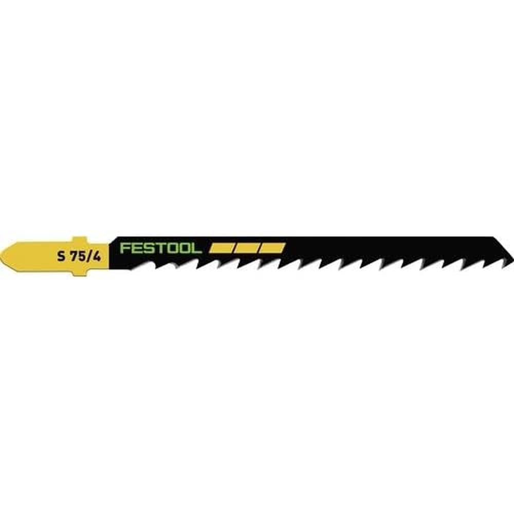 Festool 204305 Jigsaw Blade 5-Pieces, 4 mm Tooth Pitch, 75 mm Tooth Length