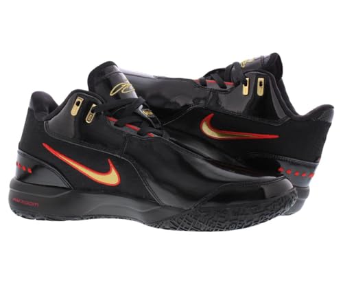 Nike Lebron NXXT Gen AMPD Basketball Shoes (FJ1566-001, Black/University Red/Metallic Gold) Size 10