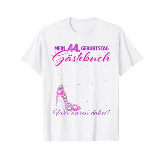 Divertido libro de visitas 44 años cumpleaños Camiseta
