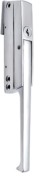 Zinc Alloy Door Lock Mechanical Door Handle for Cold Storage, Refrigerator, Freezer & Oven, Chrome Finish, Ambidextrous, Easy to Install