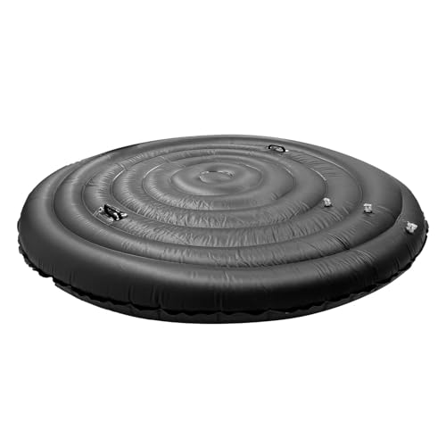 Qcwwy with Handles PVC Portable Adjustable Insulated Hot Tub Lid Protector Leakproof Weatherproof Round Hot Tub Lid for Outdoor Inflatable Hot Tub Cover Gardening