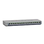 NETGEAR – NETGEAR 16-Port Gigabit Ethernet Unmanaged Switch (GS116): D