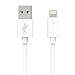 [Apple MFi Certified] ZeroLemon Lightning to USB Plastic PVC Cable 3.2 Feet / 1 Meter + Enhanced Plastic Cap for iPhone, iPod and iPad [2 Year Warranty]- PVC White