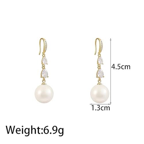 Boucles d'oreilles pendantes en or 14k, le cadeau de mariage idéal