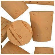 WidgetCo Size 8 Cork Stoppers, Standard Grade, Regular Length, Tapered Corks Qty 100