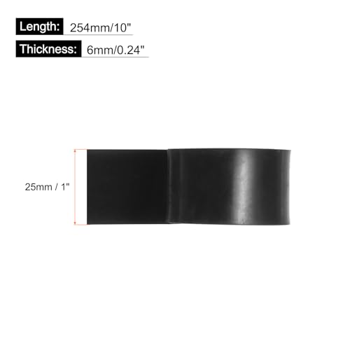 QUARKZMAN Feste Gummiplatte 1/4 Dicke x 1 Breite x 10 Länge Antirutsch Neopren Gummi Dachmaterial Für Dichtungen DIY Material Pads Dichtung Stoßstangen