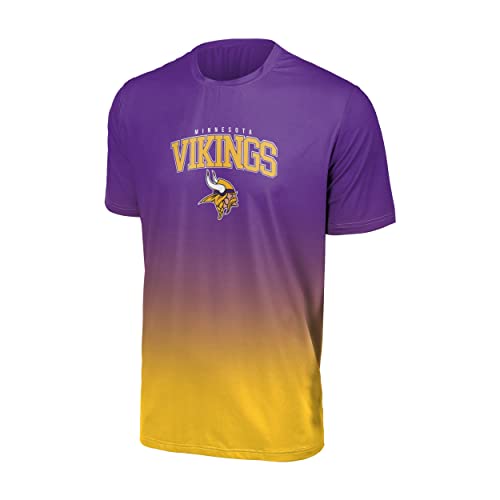 FOCO Minnesota Vikings NFL Gradient Mesh Jersey Short Sleeve Herren T-Shirt - L
