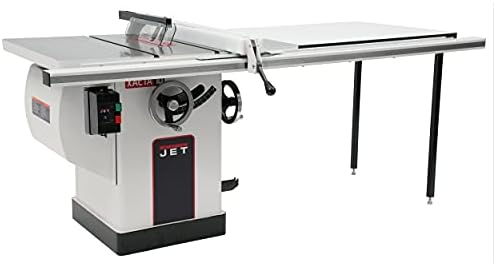 JET 10-Inch Deluxe XACTA Cabinet Saw, 50-Inch Rip, 3HP, 1Ph 230V (708675PK)