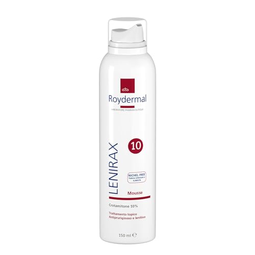 Roydermal Lenirax 10 Mousse, barriera protettiva contro irritazioni e prurito, 150ml