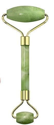 CHAMPEX Facial JADE Roller & Massager Natural Stone for Face Eye Neck Foot Massage Tool Face Eye Neck Foot Massage, Skin Care and Anti-Aging Therapy