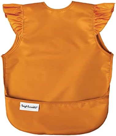 Tiny Twinkle Mess Proof Baby Bib – Waterproof Toddler and Baby Apron Bib – Machine Washable – PFAS and BPA Free
