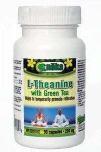 L-Theanine 100mg with Green Tea Extract 100mg (90 Capsules) Brand: Naka