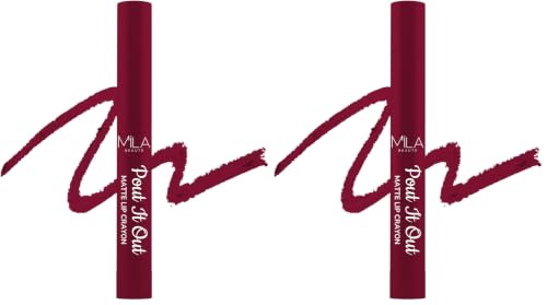 Image of Mila Beaute Pout It Out Matte Lip Crayon | Highly Pigmented & Enriched With Jojoba Oil | Soft Matte Finish | Creamy & Light Weight Texture | Smooth Glide Application | Shade - (Jessie 1.25g)
