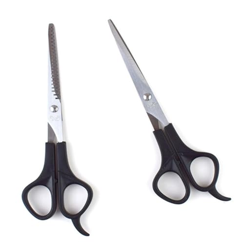 Healeved 4pezzi Forbici Professionali Acciaio Inossidabile Per Parrucchieri Include Cesoie Sfoltitrici e Piane Strumenti Per Taglio e Styling Utilizzo Per Famiglie e Saloni