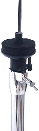 Professional Pedal Control Style Drum High Hat Cymbal Stand with Pedal Silver & Black