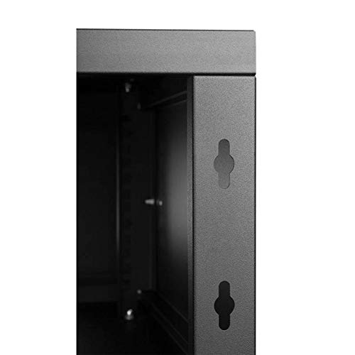 Armario Rack 19" 4U 450mm Puerta Cristal Negro RC19-4U-450GB