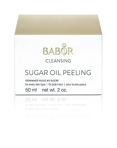 Babor Sugar Oil Peeling Cleanser, Balancing And Smoothing Argan Oil Exfoliator For All Skin Types, Removes Dead Skin To Even Skin Tone, Non-Drying #TOP1