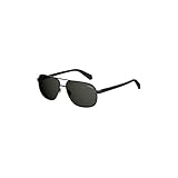 Protective case included Polaroid PLD 2059/S M9 003 Gafas de Sol, Negro (Matt Black/Grey Grey), 60 para Hombre