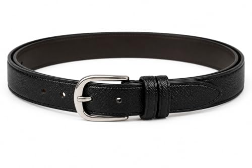 Image of Trendy Girl's Women's PU Leather Belt Women's,Ladies's,Girl's Belt For Jeans,Belt for Dresses Casual /Formal Belts Free Size Fit on Upto 36inch, Black Color