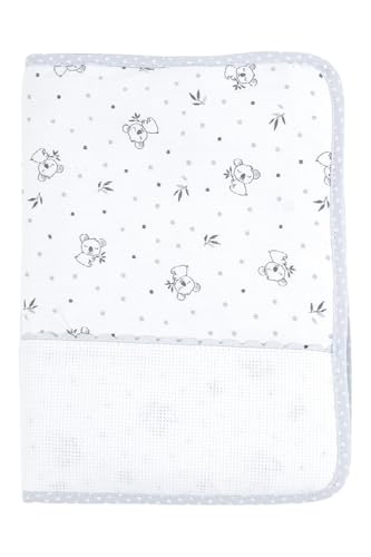 DMC - Protège carnet de santé à broder motif Koala, 100% coton - Broderie point de croix | À personnaliser : Prénom, motifs - Idée cadeau original, unique et personnel