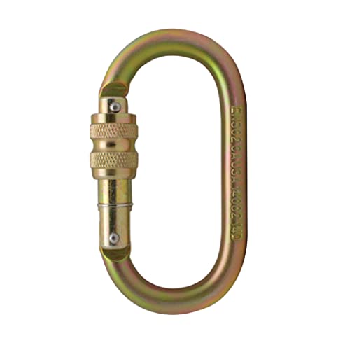 Fusion Climb Ovatti Steel Screw-Lock Oval-Shaped Carabiner #TOP10
