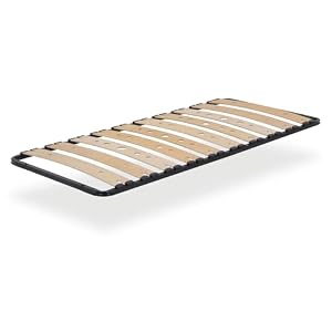 i-flair Austen Lattenrost 80 x 200 cm Robuster Metallrahmen mit flexiblen Federholzleisten Optimale Belüftung, hoher Liegekomfort und einfache Montage IF17