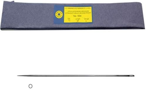C.S. Osborne Heavy Single Round Point Needle #554, 18" Long, 11 Gauge - 12/Pk