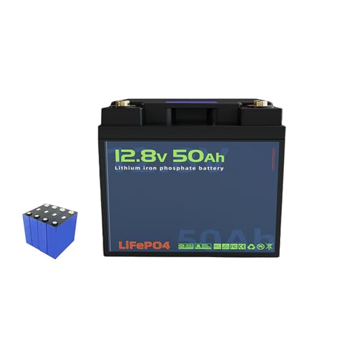 WILLQ Lithium Battery 12V 50Ah 100Ah 150Ah 200Ah 300Ah LiFePO4 Batteries with BMS 12.8V Rechargeable Lithium Iron Phosphate Battery for Solar Marine Trolling Motor,12V50Ah