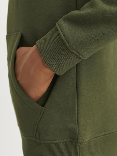 Sweatshirt à capuche garçon vert Cypress JCOMOUNTAIN JACK&JONES JUNIOR pull ado