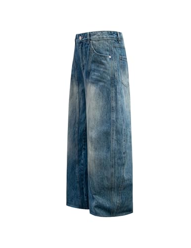 Aelfric Eden Baggy Barrel Jeans Wide Leg Denim Retro Washed Straight Leg Jeans Unisex Casual Y2k Streetwear Pants Trouser3