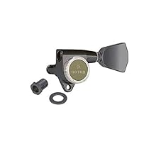 Featuring a locking mechanism to clamp and lock string into the tuner for improved tuning Includes mounting screws and headstock bushes (ferrules) Metal tulip keystone buttons - also known as Gotoh's own 04 style button 18:1 gear ratio Made in Japan