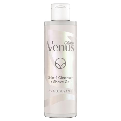Gillette Venus 2-in-1 Cleanser, Shave Gel for Pubic Hair and Skin Women, 190ml