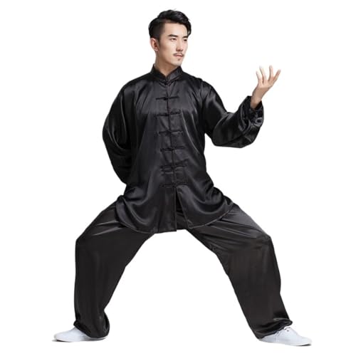 Uniforme Wushu Taichi à manches longues coupe traditionnelle ample et respirante