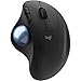 Logitech Ergo M575 New Version Wireless Trackball Mouse, Easy Thumb Control, Precision and Smooth Tracking, Ergonomic Comfort Design, Windows/Mac, Bluetooth, USB - Graphite Extra Battery Bundle