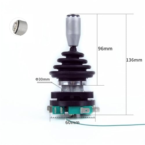 Interruptor de joystick de 30 mm para control de maquinaria y automatización de 4 posiciones 2