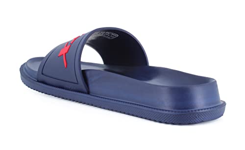 Image of SPARX Men SFG-2101 Navy Blue Red Flip Flops (SF2101G NBRD 0006)