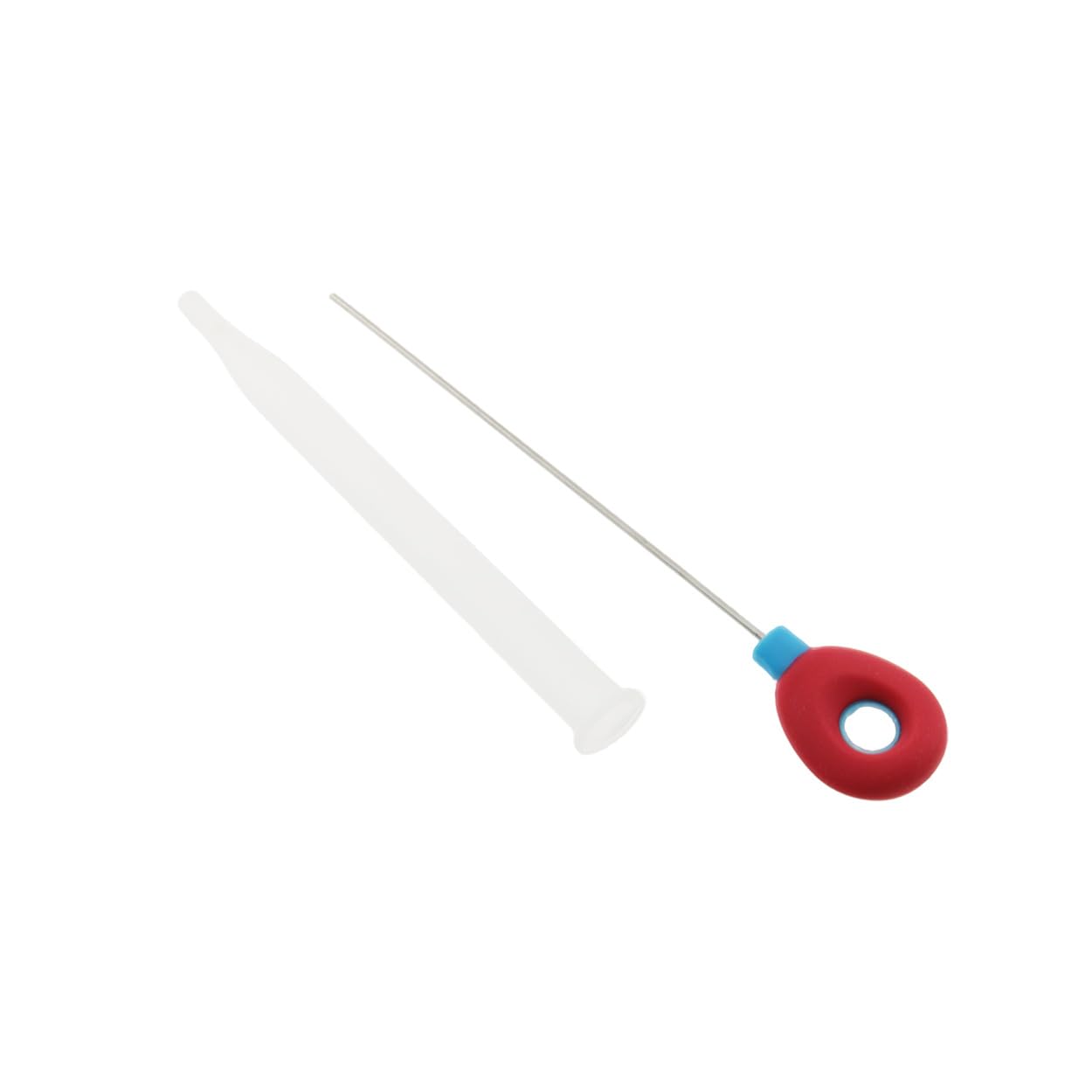 2PCS Stainless Steel Cake Thermometer Probes Red Baking Temperature Testers Frosting Stirring Probes for Bread Cupcakes and Brownies Length 155mm/6.1in