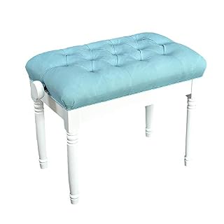 Tabouret De Piano, Tabouret De Coiffeuse Tabouret De Piano Simple Banc De Piano Rembourré De Luxe Réglable Chaise De Levage en Cuir avec Pieds De Colonne Romaine, Cuir Boutonné Everything is Fine - Les Beatles, Paul McCartney, John Lennon, RIngo Starr, George Harrison