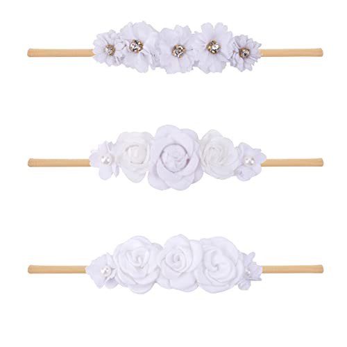 Diademas de flores para bebé niña ideales para sesiones de fotos y paseos familiares