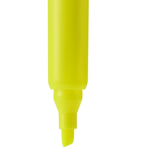 Image of Amazon Basics Tank Style Highlighters, Chisel Tip, Bible Highlighter, Office and School Supplies, 12 Pack, Yellow