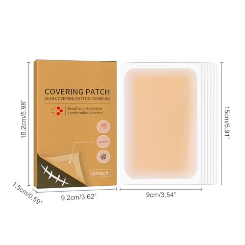Body Tattoo Cover Up Aufkleber, 2 Stück Tattoo Concealing Tape Narbe- Abdeckungsband Hautton-Concealer-Aufkleber, Atmungsaktive Und Wasserdichte Haut Concealing Tape Zum Abdecken Von Tätowierungen