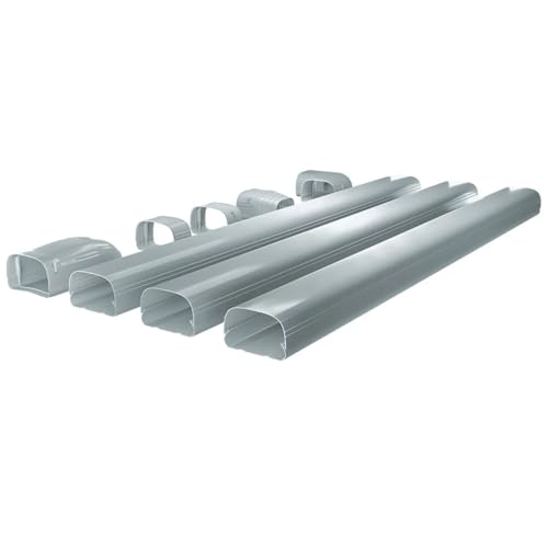 Image of MRCOOL LineGuard Line Set Outdoor Cover for Ductless Mini Split System, Protection from Wind, Rain and Extreme Temperatures, Gray