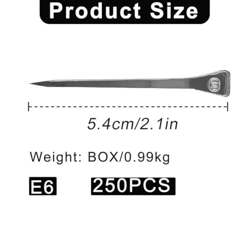 Image of Steel 2.1 inch Horseshoe Nails E6 Horseshoe Nails Box of 250pcs | Stainless Steel Nail-Horse Hoof Training Supplies Tool for Securing Firmly