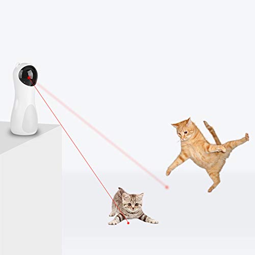 Staright Brinquedo a laser Cat, Ponteiro Laser Rotativo Automático para Gatos, Ferramenta Chaser de
