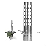 YZRYXHWL Stainless Steel Tent Stove Chimney Pipe Kit Single Wall, Chimney Spark Arrestor, Fireplace