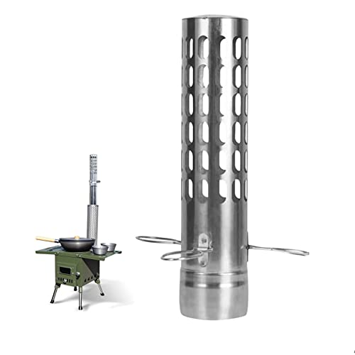 Yzryxhwl Stainless Steel Tent Stove Chimney Pipe Kit Single Wall, Chimney Spark Arrestor, Fireplace Chimney Rain Caps,2.36 Inch/6Cm Diameter Chimney Pipes,Camping Stove Accessories (Size : B) #TOP24
