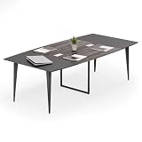 LITTLE TREE 8FT Conference Room Table Grey Black